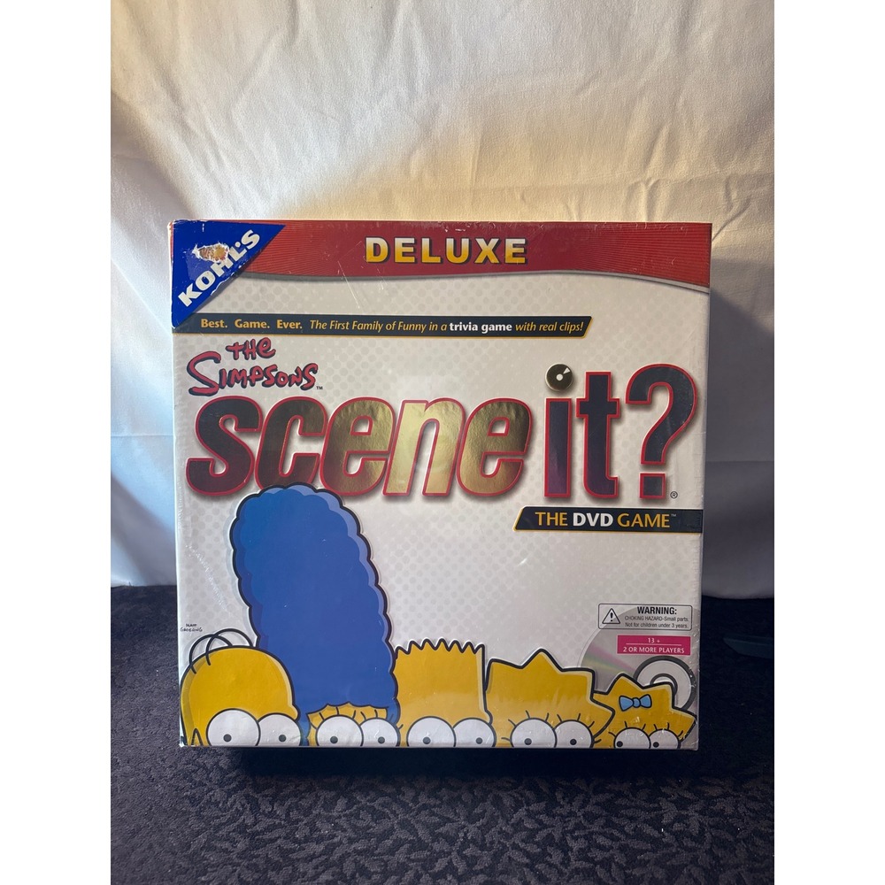 The Simpsons Scene It? Deluxe DVD Board Game New Sealed Trivia 2009 Edition
